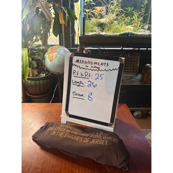 Bruce Springsteen T-Shirt Tee Rosalita 1972 Brown Yellow Lyric Men's size XL - Picture 7 of 7